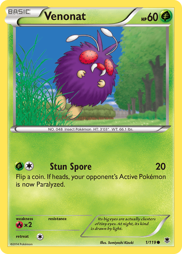 Venonat (1/119) [XY: Phantom Forces] - Doe's Cards