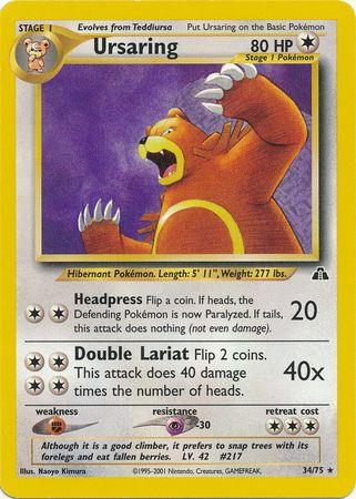 Ursaring (34/75) [Neo Discovery Unlimited] - Doe's Cards