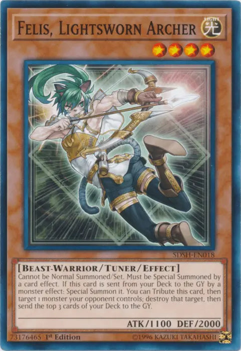 Felis, Lightsworn Archer [SDSH-EN018] Common - Doe's Cards