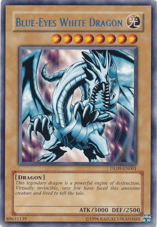 Blue-Eyes White Dragon (Silver) [DL09-EN001] Rare - Doe's Cards