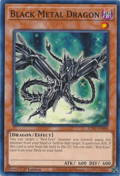 Black Metal Dragon [LDS1-EN008] Common - Doe's Cards