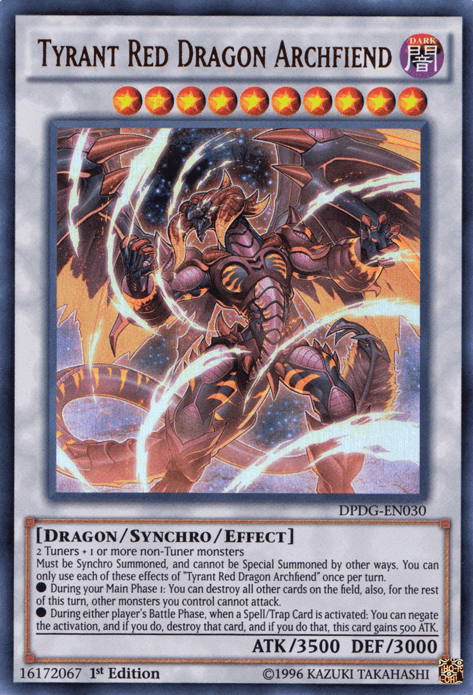 Tyrant Red Dragon Archfiend [DPDG-EN030] Ultra Rare - Doe's Cards