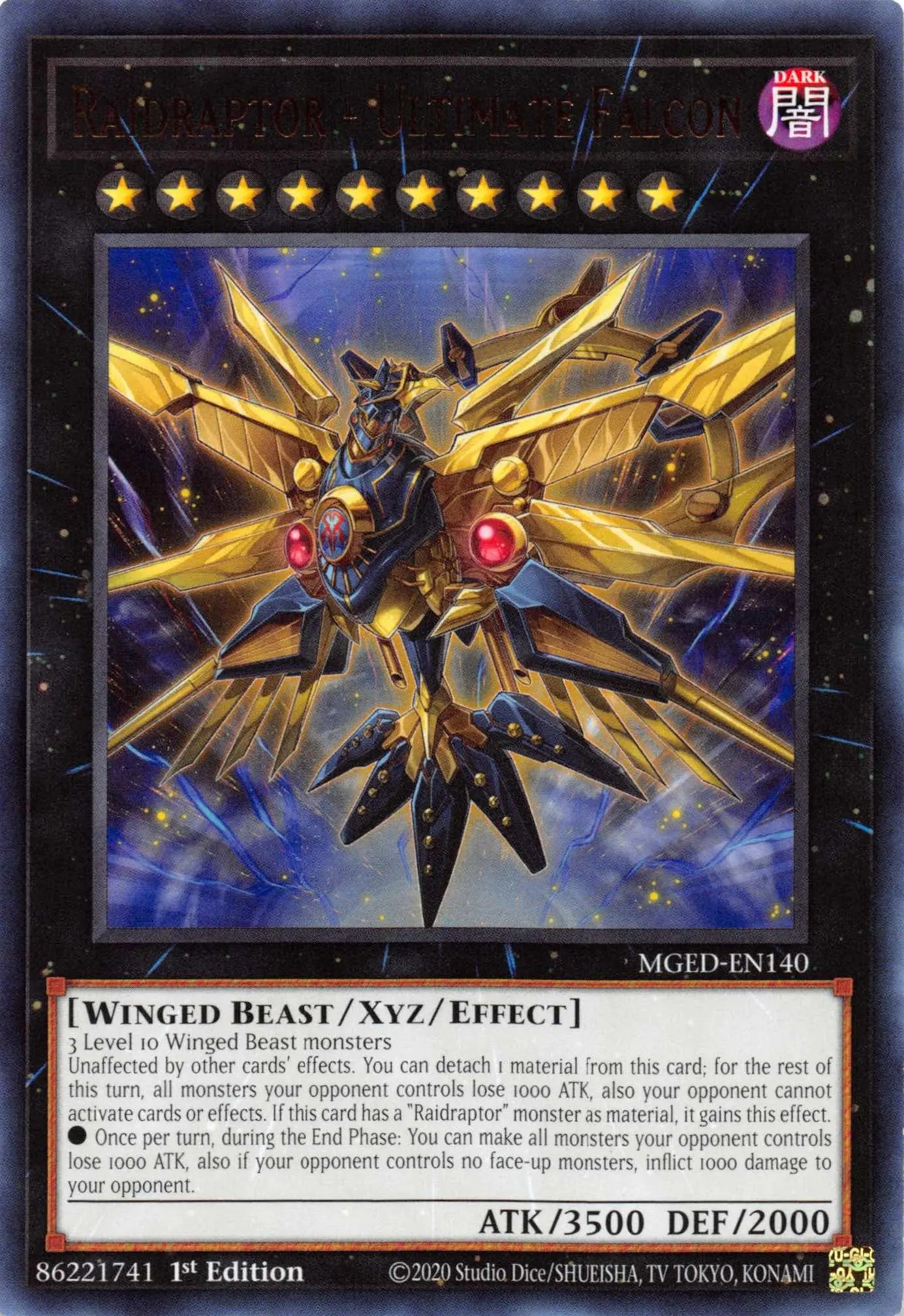 Raidraptor - Ultimate Falcon [MGED-EN140] Rare - Doe's Cards