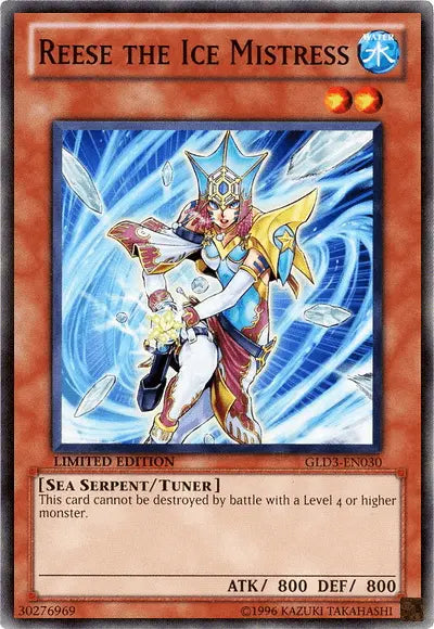 Reese the Ice Mistress [GLD3-EN030] Common - Doe's Cards