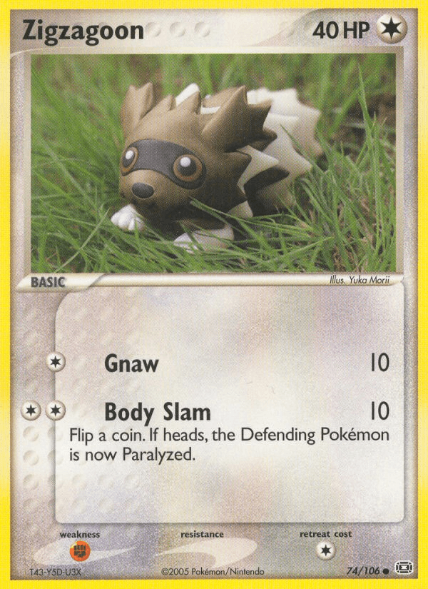 Zigzagoon (74/106) [EX: Emerald] - Doe's Cards