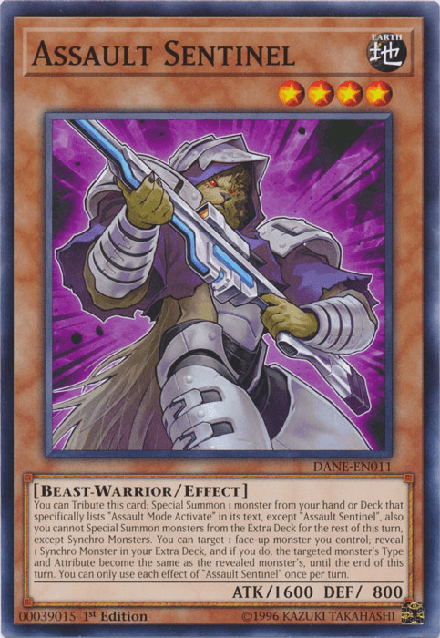 Assault Sentinel [DANE-EN011] Common - Doe's Cards