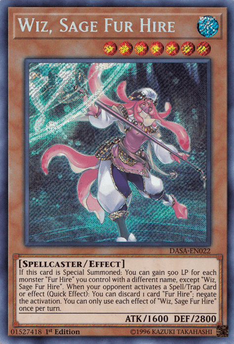 Wiz, Sage Fur Hire [DASA-EN022] Secret Rare - Doe's Cards