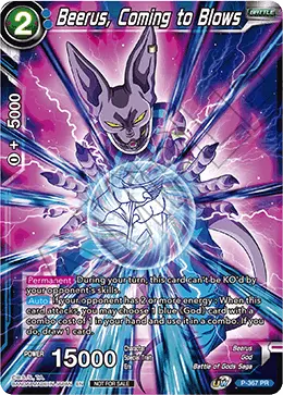 Beerus, Coming to Blows (Unison Warrior Series Boost Tournament Pack Vol. 7) (P-367) [Tournament Promotion Cards] - Doe's Cards