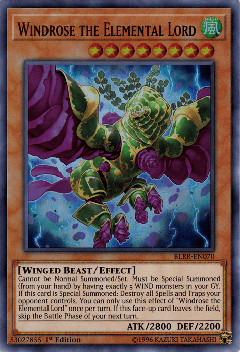 Windrose the Elemental Lord [BLRR-EN070] Ultra Rare - Doe's Cards