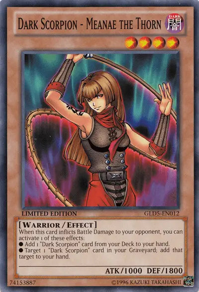 Dark Scorpion - Meanae the Thorn [GLD5-EN012] Common - Doe's Cards