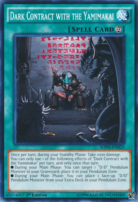 Dark Contract with the Yamimakai [SDPD-EN023] Common - Doe's Cards