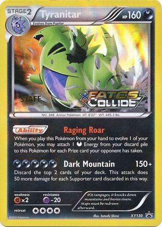 Tyranitar (XY130) (Staff) [XY: Black Star Promos] - Doe's Cards