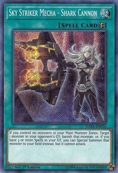 Sky Striker Mecha - Shark Cannon [DASA-EN036] Secret Rare - Doe's Cards