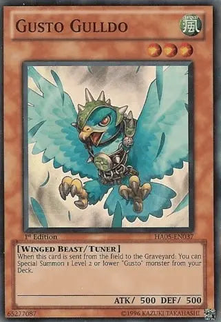 Gusto Gulldo [HA05-EN037] Super Rare - Doe's Cards