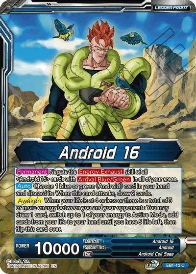 Android 16 // Android 16, Bottomless Inferno (EB1-12) [Battle Evolution Booster] - Doe's Cards