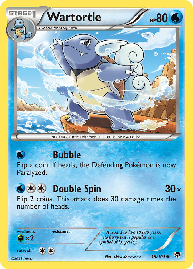 Wartortle (15/101) [Black & White: Plasma Blast] - Doe's Cards