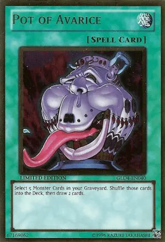 Pot of Avarice [GLD4-EN040] Gold Rare - Doe's Cards
