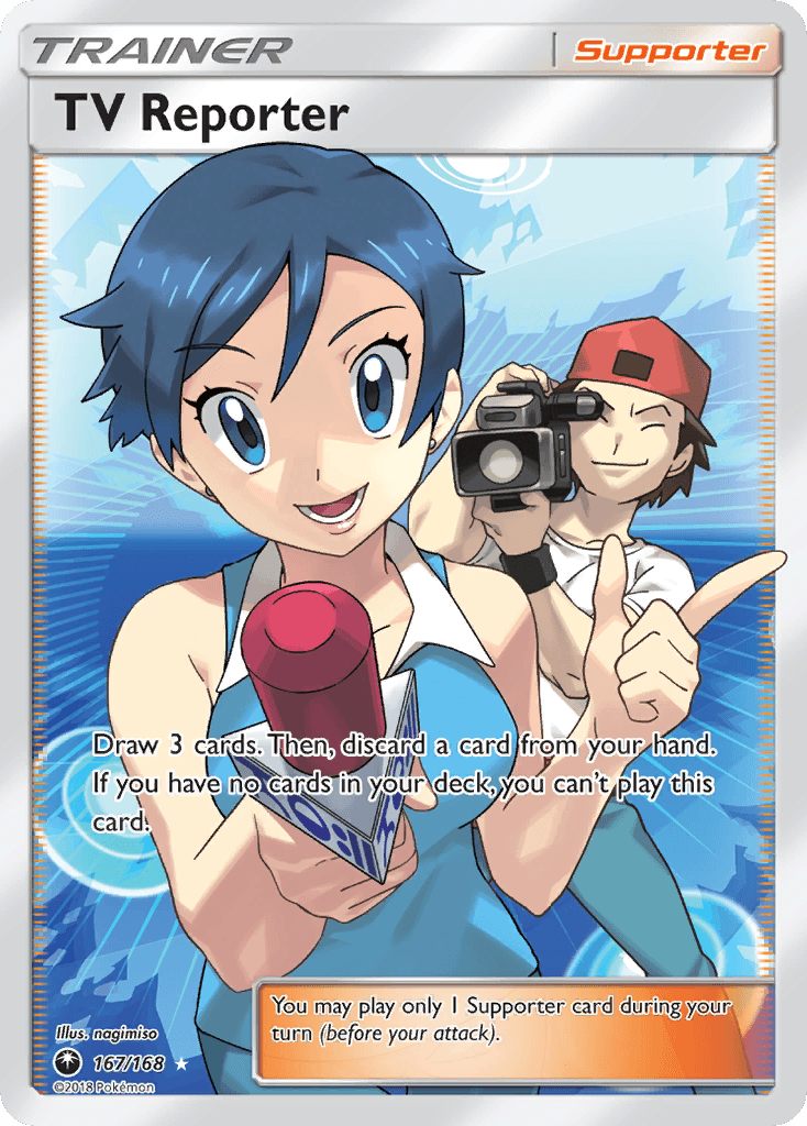 TV Reporter (167/168) [Sun & Moon: Celestial Storm] - Doe's Cards