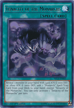 Tenacity of the Monarchs [SECE-EN061] Rare - Doe's Cards