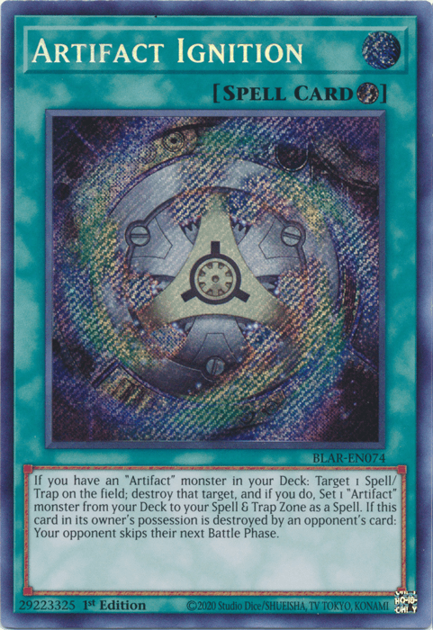 Artifact Ignition [BLAR-EN074] Secret Rare - Doe's Cards