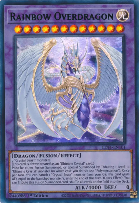 Rainbow Overdragon (Green) [LDS1-EN101] Ultra Rare - Doe's Cards
