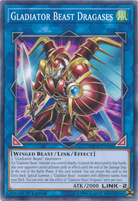 Gladiator Beast Dragases [MP19-EN150] Common - Doe's Cards