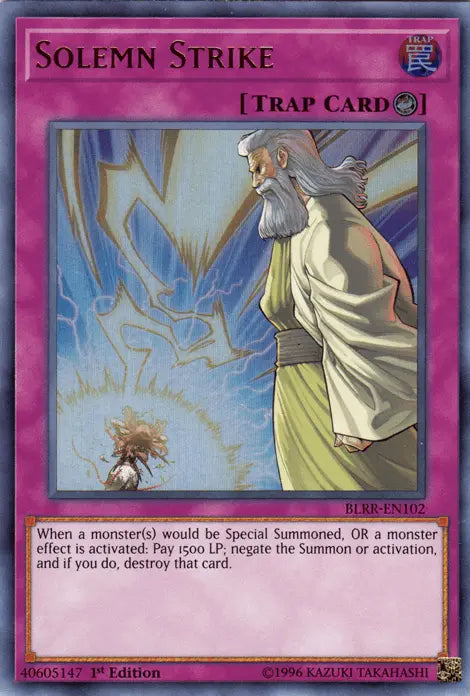 Solemn Strike [BLRR-EN102] Ultra Rare - Doe's Cards