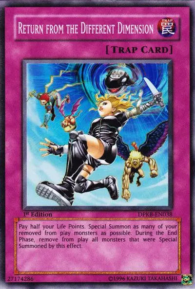 Return from the Different Dimension [DPKB-EN038] Super Rare - Doe's Cards