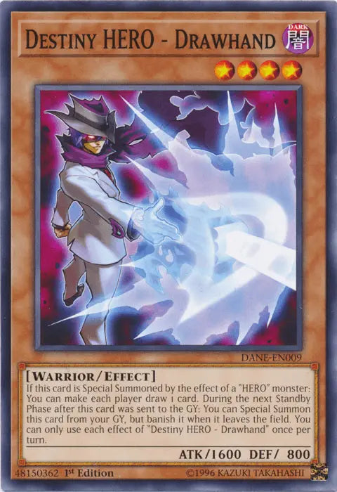 Destiny HERO - Drawhand [DANE-EN009] Common - Doe's Cards