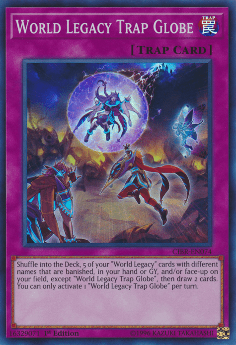 World Legacy Trap Globe [CIBR-EN074] Super Rare - Doe's Cards