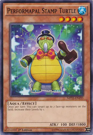 Performapal Stamp Turtle [MP15-EN195] Common - Doe's Cards
