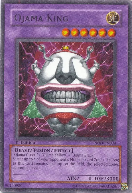 Ojama King [SOD-EN034] Rare - Doe's Cards