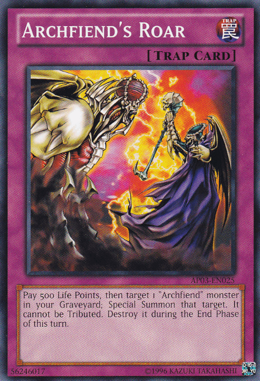 Archfiend's Roar [AP03-EN025] Common - Doe's Cards