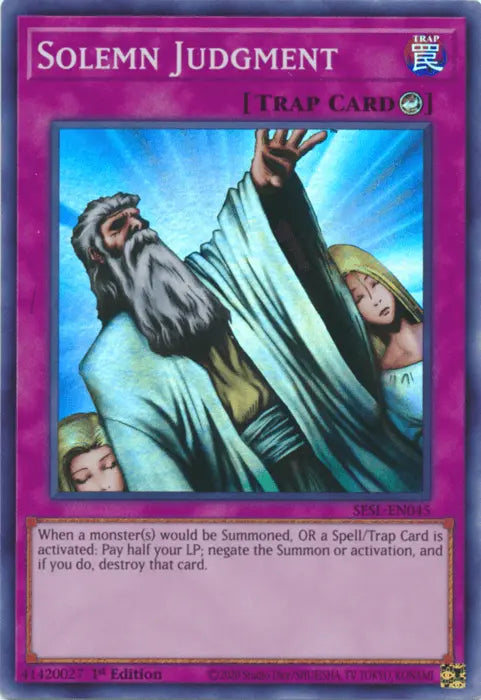 Solemn Judgment [SESL-EN045] Super Rare - Doe's Cards