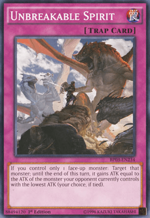 Unbreakable Spirit [BP03-EN234] Common - Doe's Cards