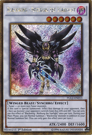 Blackwing - Nothung the Starlight [PGL2-EN013] Gold Secret Rare - Doe's Cards