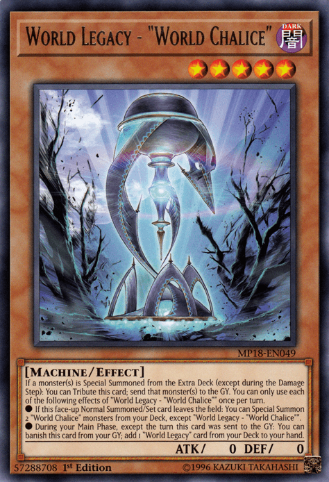 World Legacy - "World Chalice" [MP18-EN049] Rare - Doe's Cards