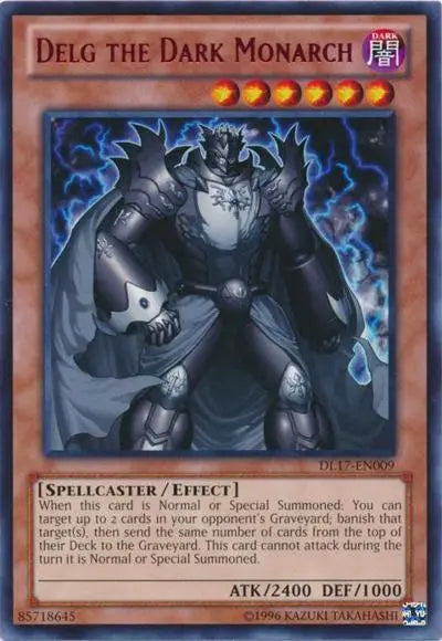 Delg the Dark Monarch (Green) [DL17-EN009] Rare - Doe's Cards