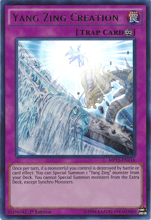 Yang Zing Creation [MP15-EN116] Ultra Rare - Doe's Cards