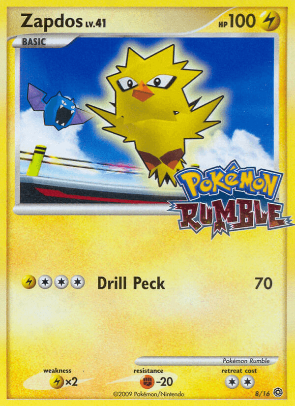 Zapdos (8/16) [Pokémon Rumble] - Doe's Cards