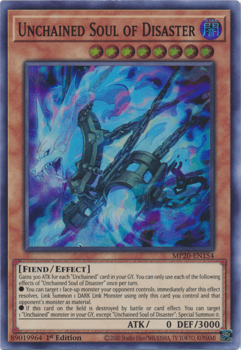 Unchained Soul of Disaster [MP20-EN154] Super Rare - Doe's Cards