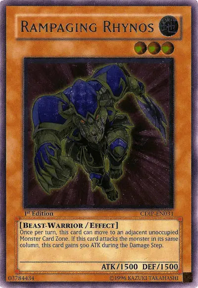 Rampaging Rhynos [CDIP-EN031] Ultimate Rare - Doe's Cards