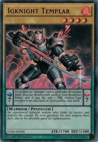 Igknight Templar [CORE-EN028] Ultra Rare - Doe's Cards