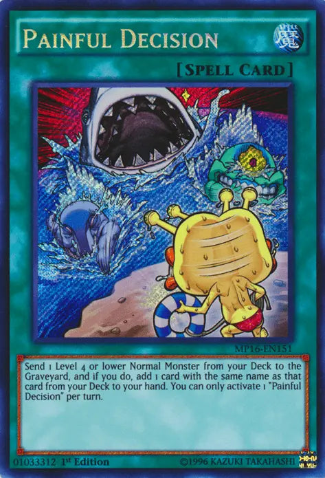 Painful Decision [MP16-EN151] Secret Rare - Doe's Cards
