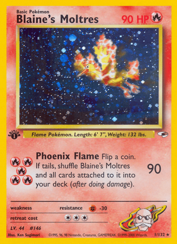 Blaine's Moltres (1/132) [Gym Heroes 1st Edition] - Doe's Cards