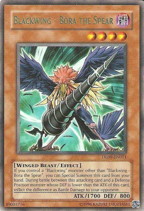 Blackwing - Bora the Spear (Green) [DL09-EN011] Rare - Doe's Cards