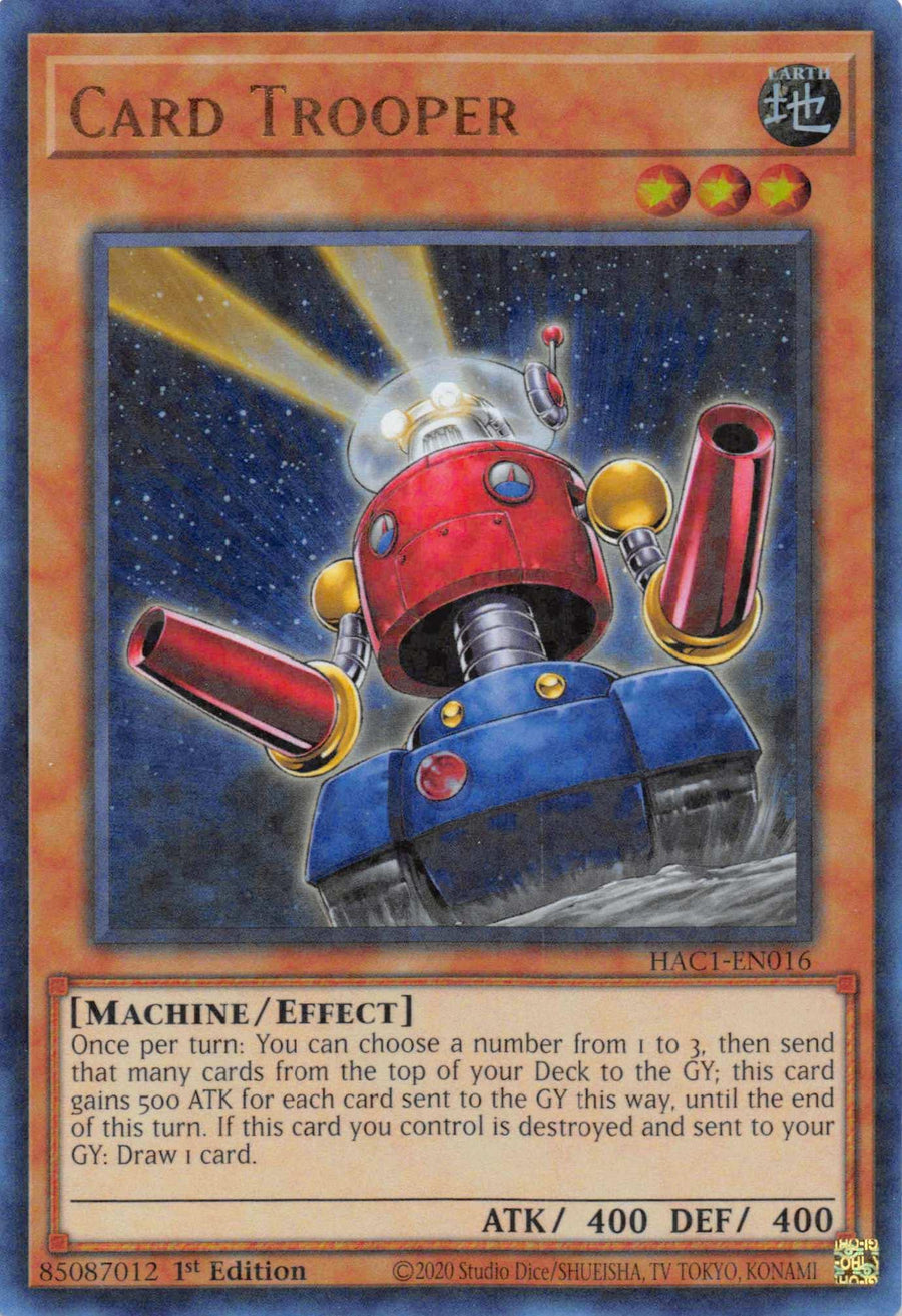 Card Trooper (Duel Terminal) [HAC1-EN016] Parallel Rare - Doe's Cards