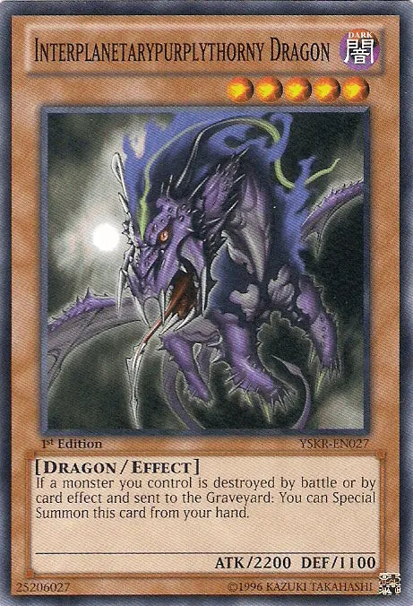 Interplanetarypurplythorny Dragon [YSKR-EN027] Common - Doe's Cards