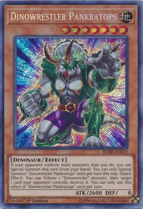 Dinowrestler Pankratops [BLHR-EN070] Secret Rare - Doe's Cards