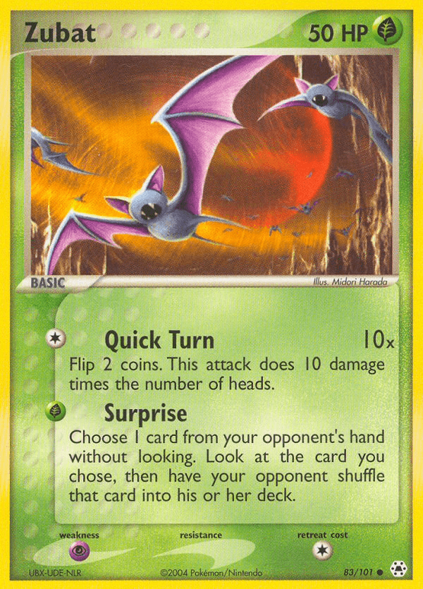 Zubat (83/101) [EX: Hidden Legends] - Doe's Cards